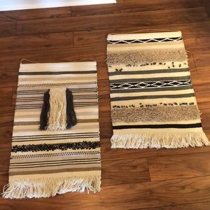 Set of 2 macrame wall hangings